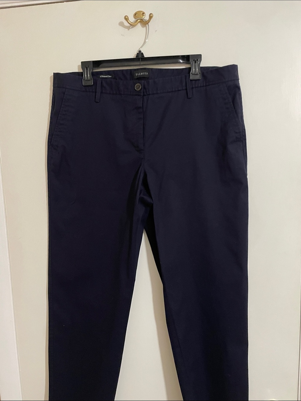 Talbots Navy Women's Straight Chino Pants